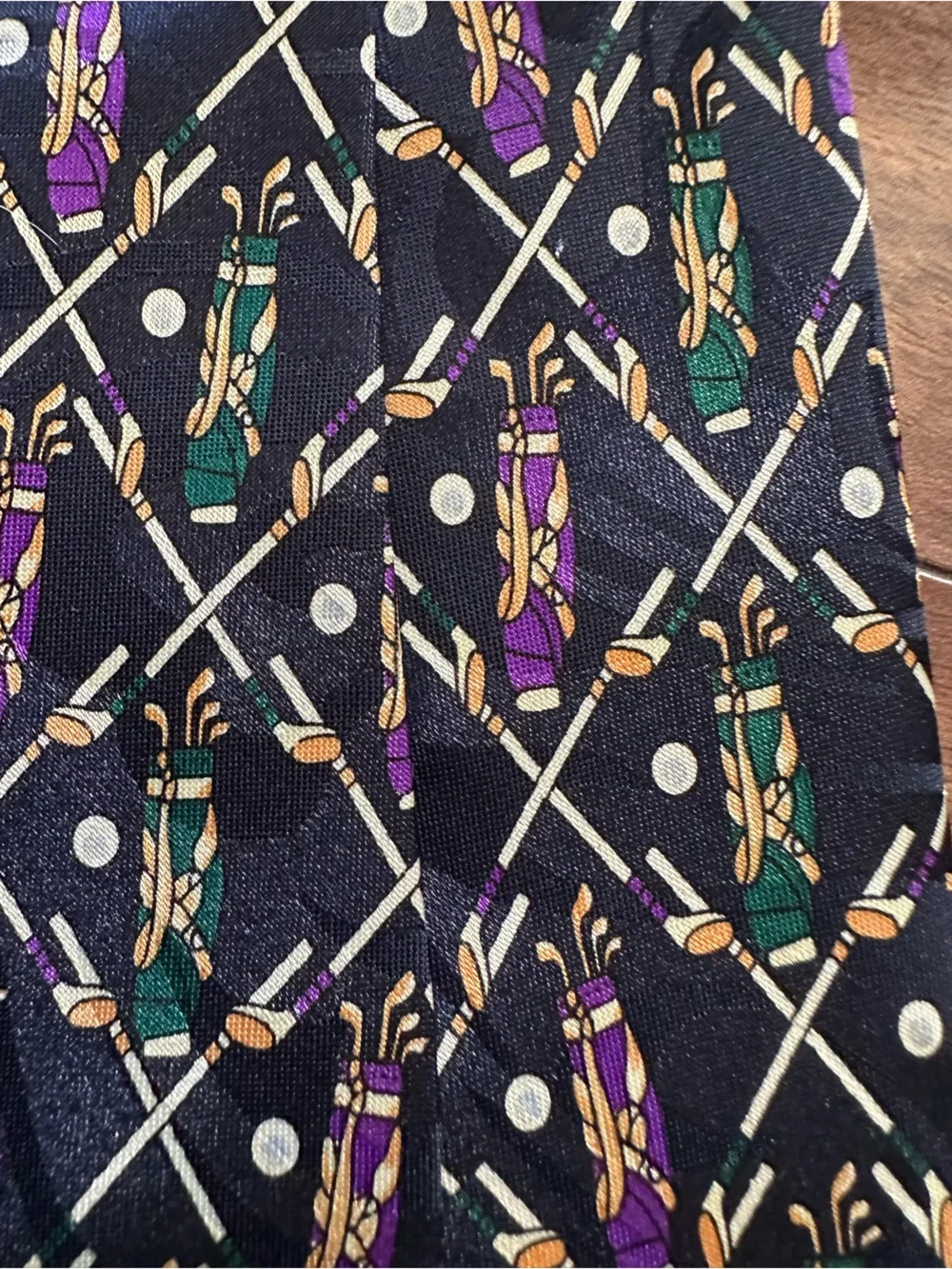 Beverly Hills Polo Club Vintage Golf Novelty Tie - Picture 10 of 10